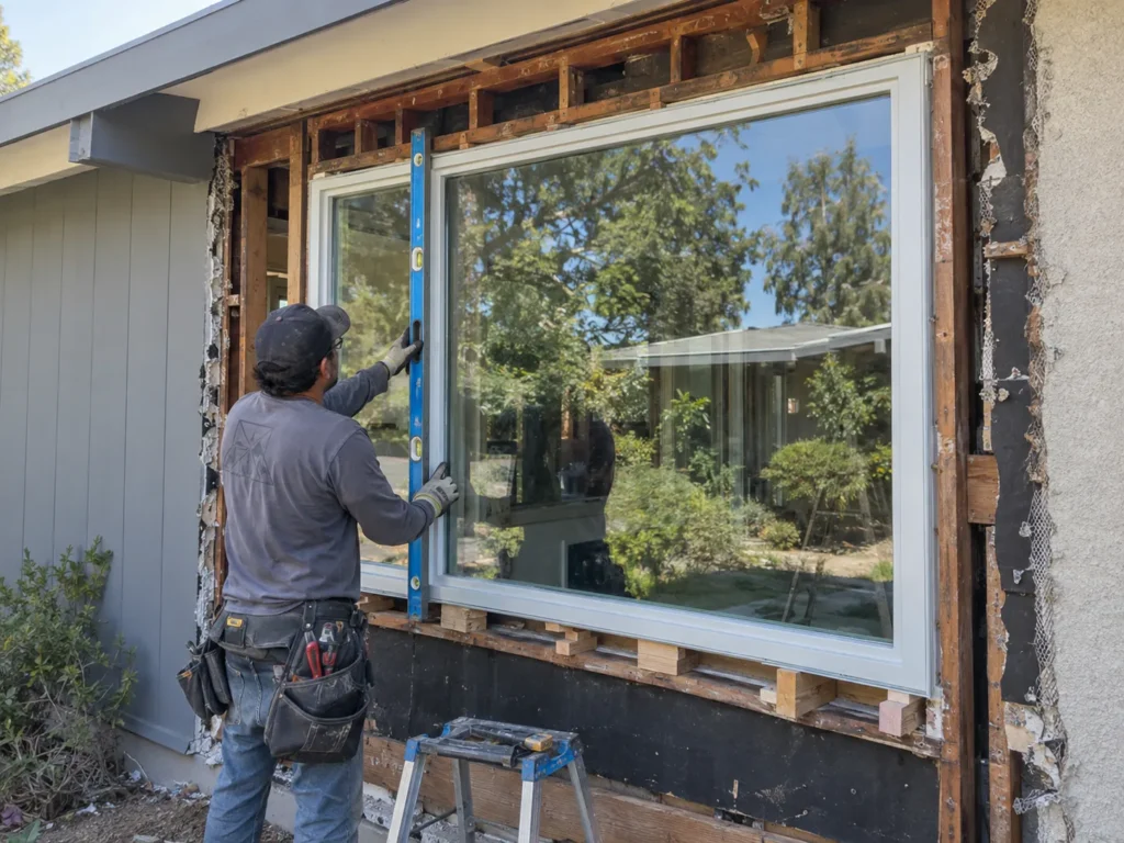 Window Installation In Progress