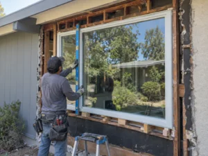 Window Installation In Progress