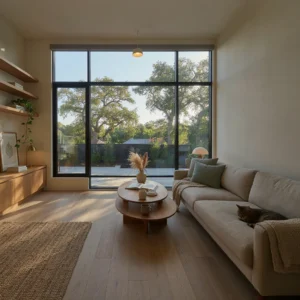 Modern garage conversion into living space in Mountain View, CA