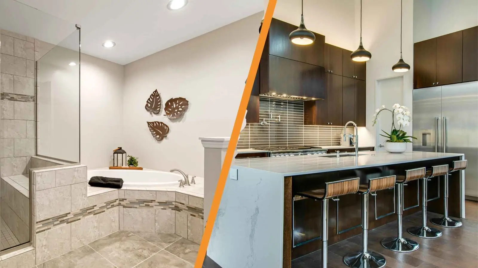 Kitchen and bathroom combo remodel in a Bay Area home
