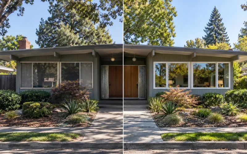 Mid-Century Home- Before and After