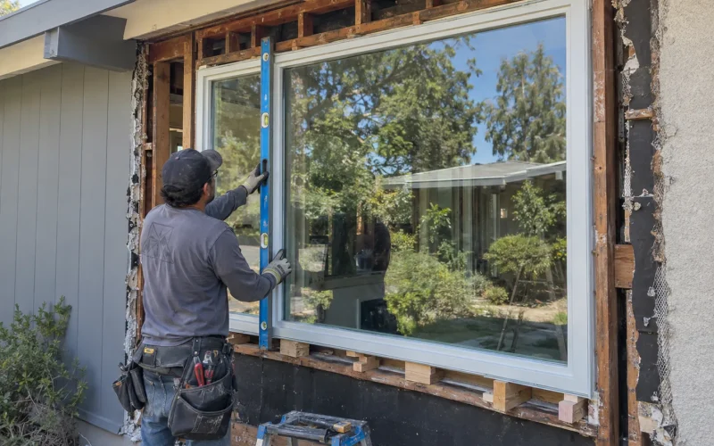 Window Installation In Progress